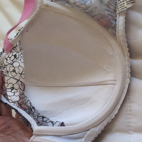 Gaia Women's Semi Soft 767 Floral Embroidered Petra Bra Size 32I - Picture 11 of 17
